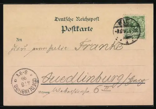 Lithographie Laboe, Hotel Laboe, Landungsbrücke, Partie am Strand