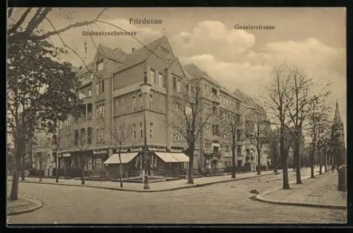 AK Berlin-Friedenau, Stubenrauchstrasse Ecke Gosslerstrasse mit Milchwirtschaft Gustav Losch