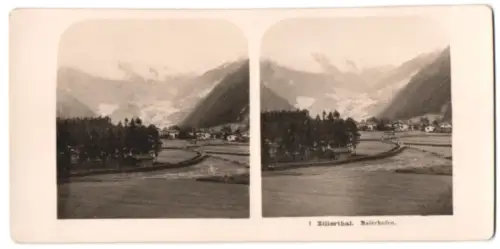 Stereo-Fotografie NPG, Berlin, Ansicht Maierhofen, Blick nach dem Ort im Zillertal