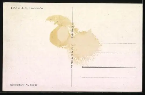 AK Linz, Landstrasse, Strassenbahn
