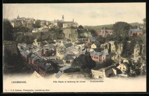 AK Luxembourg, La faubourg du Grund et la Ville Haute