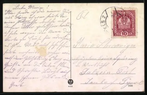 AK Linz a. D., Innenansicht des Maria Empfängnis-Domes