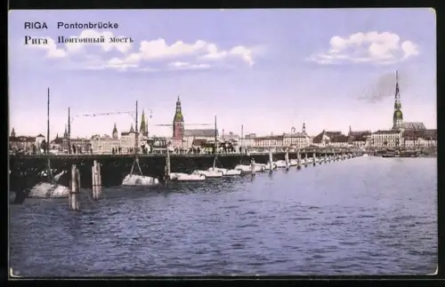 AK Riga, Pontonbrücke, Pontona tilts