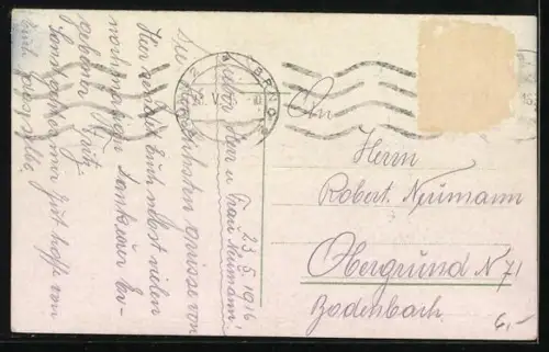 AK Brünn, Markt am Kaiser-Wilhelm-Platz