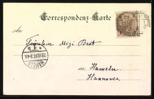 Mondschein-AK Graz, Flusspartie mit Brücke im Vollmondlicht