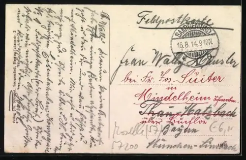 AK Saargemünd, Blick auf das neue Stadtviertel