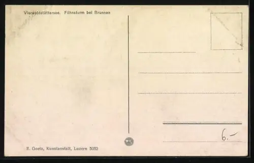 AK Brunnen, Föhnsturm am Vierwaldstättersee