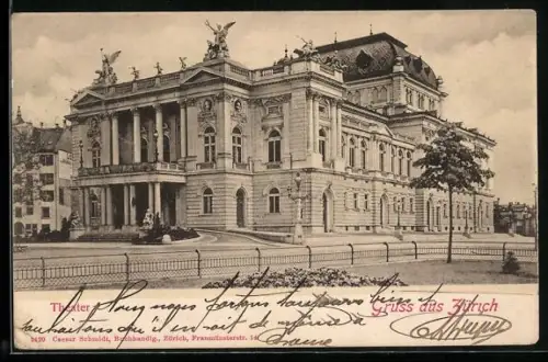 AK Zürich, Partie am Theater