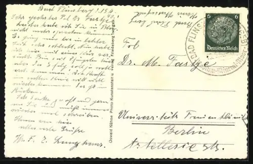 AK Bad Flinsberg, Kurhausviertel aus der Vogelschau