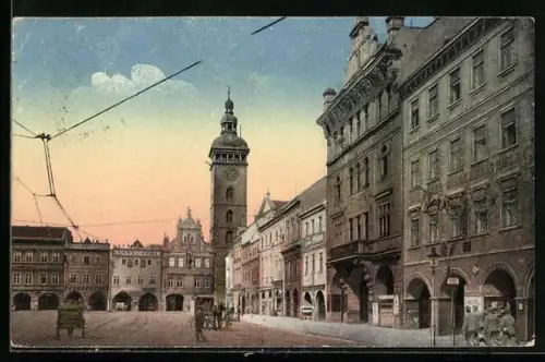 AK Budweis, Kaiser Franz Josef I.-Platz