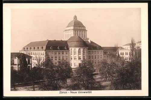 AK Zürich, Ansicht der neuen Universität