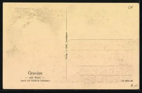 AK Spiez, Blick auf Ort mit Burg