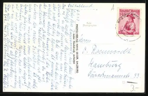 AK Werfenweng, Häuserpartie im Schnee