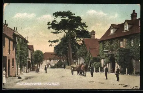 AK Pangbourne, Strassenpartie in der Ortschaft