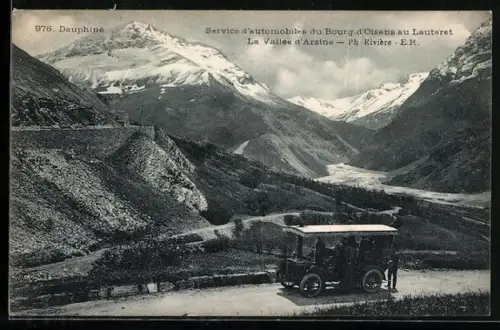 AK Bourg d`Oisens /Vallée d`Arsine, Service d`automobile du Bourg d`Oisens au Lauteret