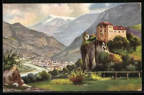 AK Bozen, Blick auf Schloss Hasselburg