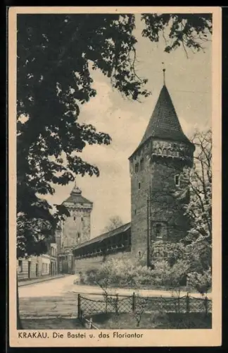 AK Krakau, Die Bastei u. das Floriantor
