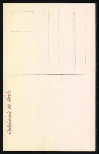 AK Basel, Münster Frontalansicht