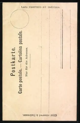 Künstler-AK Luzern, Ortspartie beim Denkmal