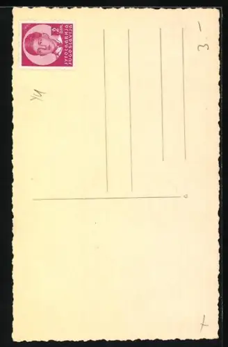 AK Rab, Motiv eines Balkons mit Wasserspeiern