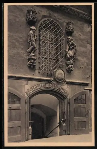 AK Breslau, Eingang zum Schweidnitzer Keller