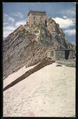 AK Säntis, Blick zum Observatorium