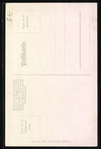 AK Deutscher Schulverein NR 92: Filia Hospitalis, Student wirft Frau Kusshand zu