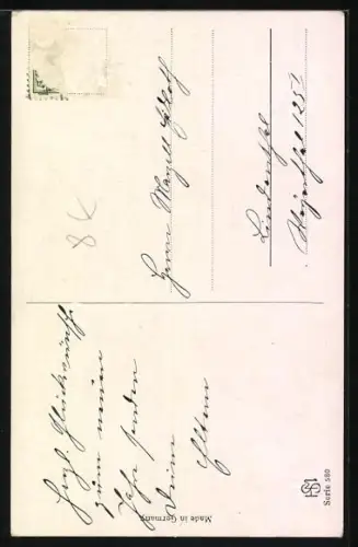 Künstler-AK Schröder: Fuchs im Schnee