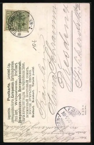 AK Fuchs auf einer Lichtung