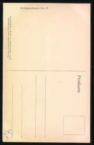 Künstler-AK Heerführer v. Beseler, portraitiert in Uniform mit Eisernem Kreuz