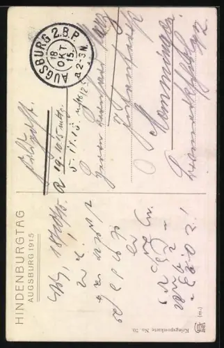 Künstler-AK Porträt Generaldfeldmarschall Paul von Hindenburg in Uniform mit Pour le merite