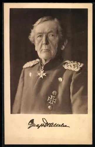 AK Generalfeldmarschall von Haeseler mit Pour le Mérite