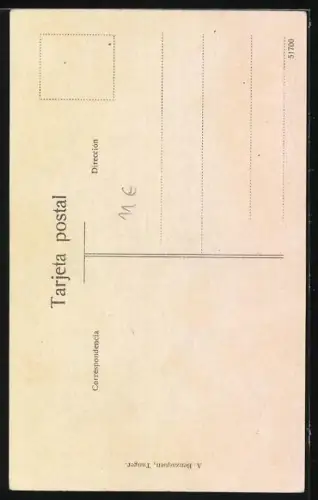 AK Arabischer Musiker mit volkstypischem Musikinstrument