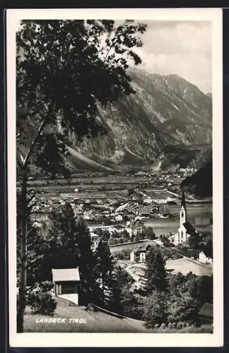 AK Landeck /Tirol, Teilansicht mit Kirche