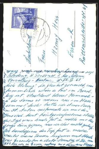 AK Bludenz, Strassenpartie mit Gasthaus