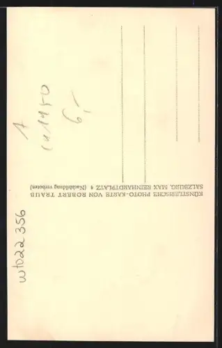 AK Salzburg, Winkel in St. Peter mit Schloss