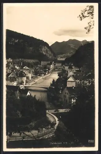 AK Feldkirch, Ortspartie am Fluss