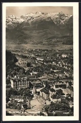 AK Feldkirch, Teilansicht gegen Alvirgruppe
