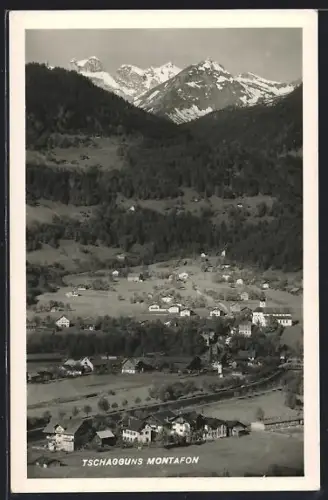 AK Tschagguns /Montafon, Teilansicht mit Kirche