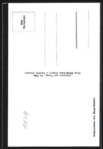 AK Gaschurn, Ortspanorama mit Kirche