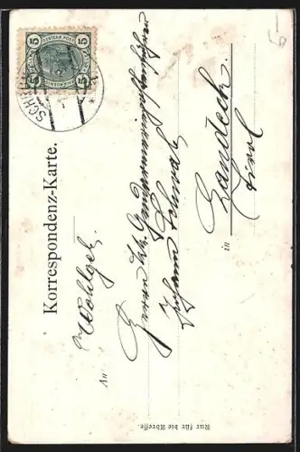 AK Schruns, Teilansicht mit Kirche