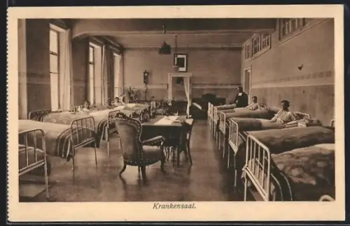 AK Feldkirch /Vorarlberg, Lehrerseminar, Handels-, Bürger- und Volksschule mit Pensionat, Krankensaal, Innenansicht