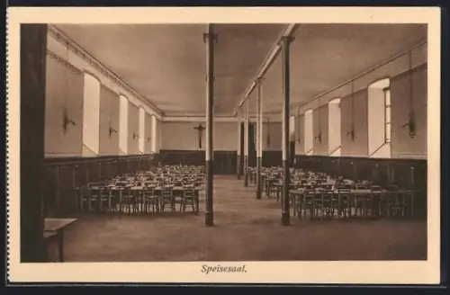 AK Feldkirch /Vorarlberg, Lehrerseminar, Handels-, Bürger- und Volksschule mit Pensionat, Speisesaal, Innenansicht