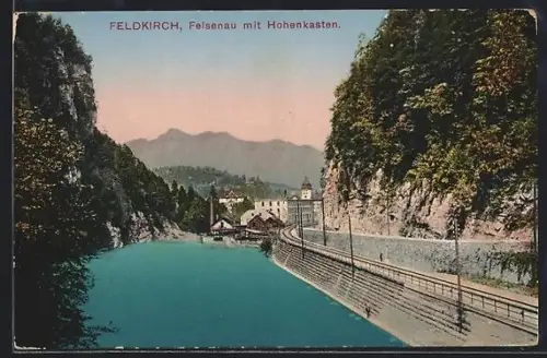 AK Feldkirch, Felsenau mit Hohenkasten