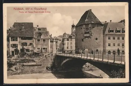 AK Feldkirch /Vorarlberg, Kaiser-Franz-Josefs-Brücke