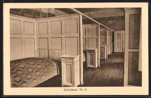 AK Feldkirch, Lehrerseminar, Handels- und Volksschule mit Pensionat, Schlafsaal Nr. 4