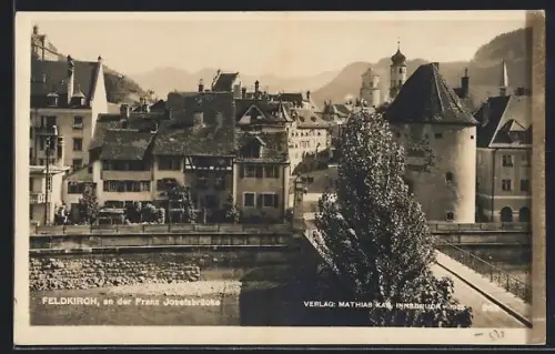 AK Feldkirch, An der Franz Josefsbrücke