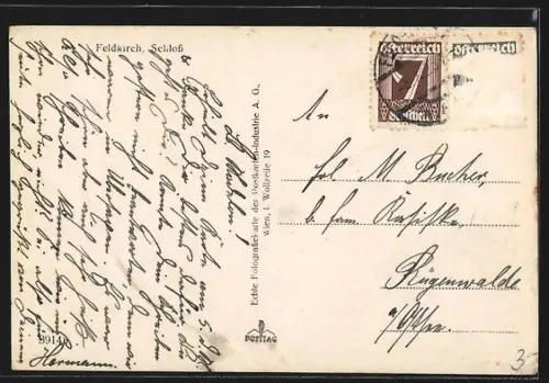 AK Feldkirch, Schloss & K.K. Hauptzollamt