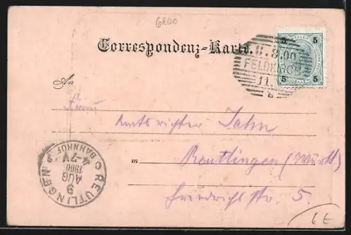 AK Feldkirch, Teilansicht mit Kirche