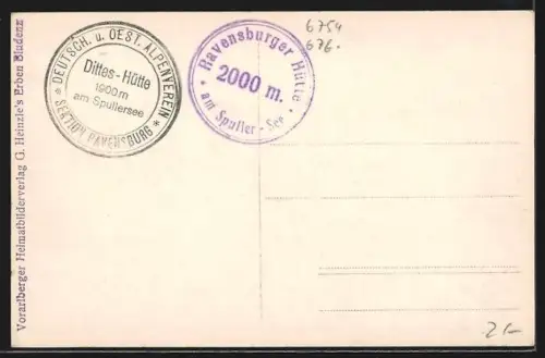 AK Spullersee, Staumauer mit Berggipfeln